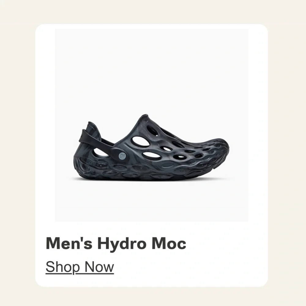 Merrell Men's Women's Hydro Moc Black